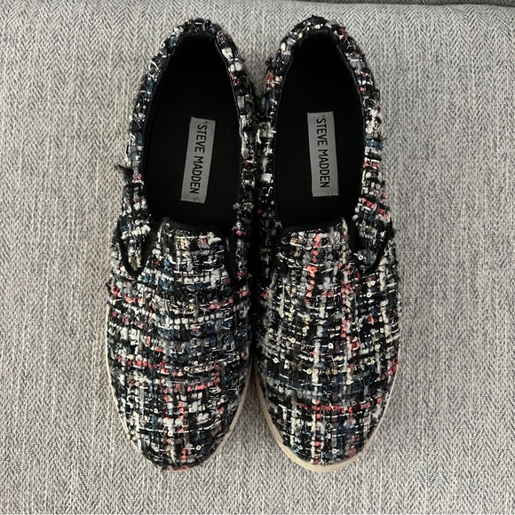 Steve Madden ecentrcq tweed sneaker sz 8 - Picture 9 of 11